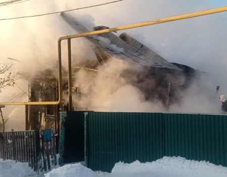 В Башкирии сгорел жилой дом в селе Павловка