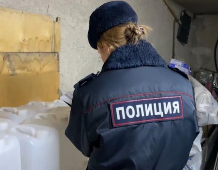 В Уфе полицейские изъяли более 7000 литров нелегального алкоголя