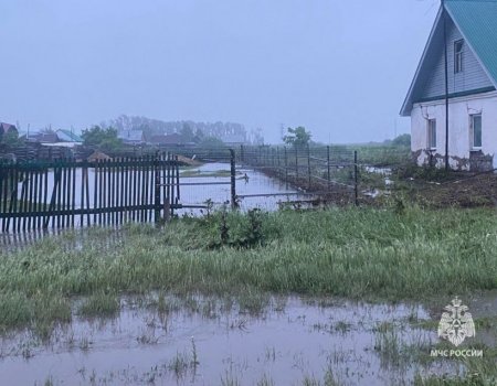 В Башкирии сильные дожди вызвали подтопления дворов и переливы воды