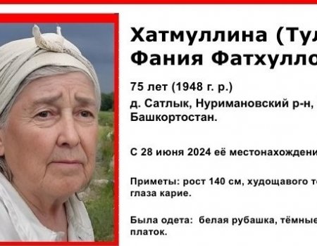 В Башкирии без вести пропала пожилая женщина