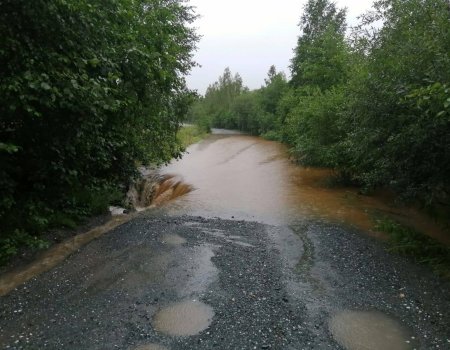 В Белорецке затопило несколько муниципальных дорог