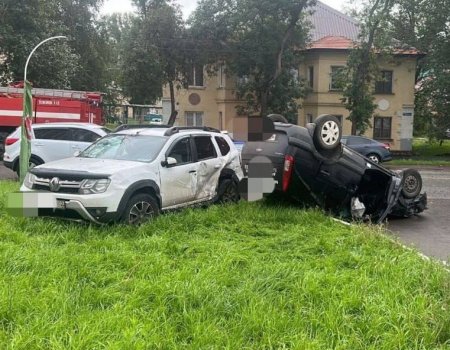 В Уфе нетрезвый водитель устроил аварию с «перевертышем» и пострадавшими